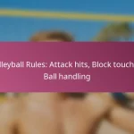 Volleyball Rules: Attack hits, Block touches, Ball handling